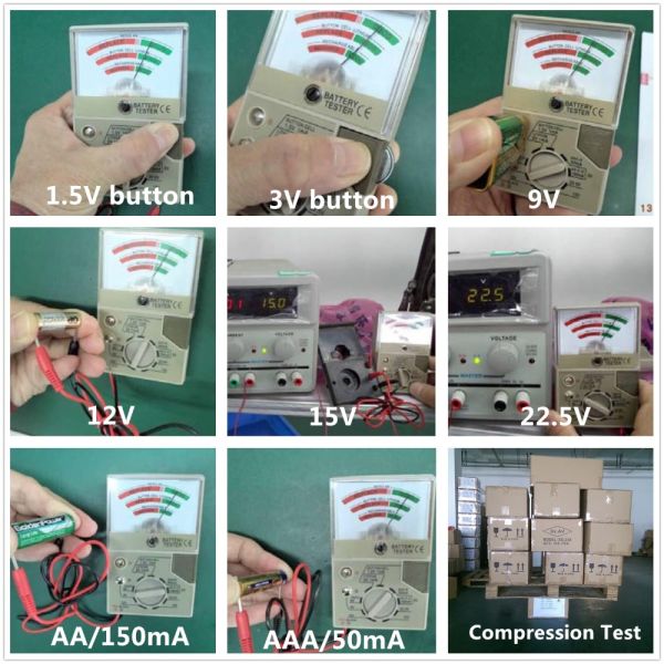 2V 3V Dry Battery Load Tester Battery Car