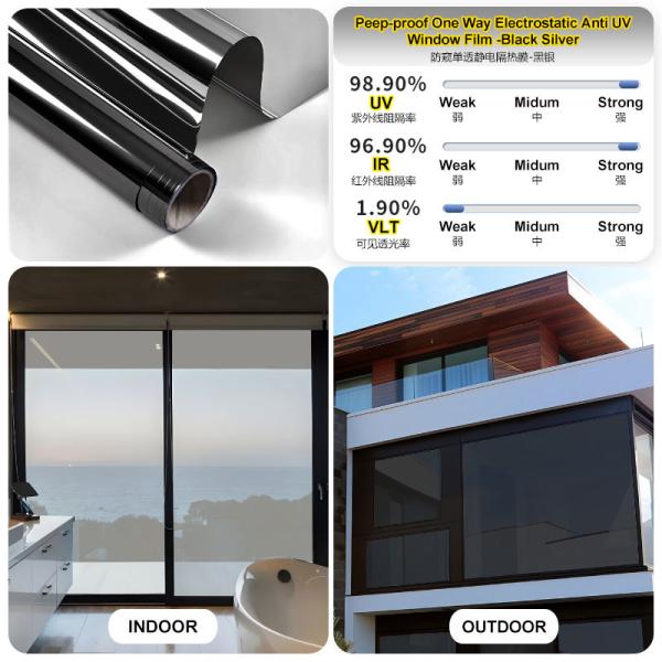 UV Protection Anti-Security Solar Control Roll Waterproof Heat Rejection Window Tinting Film Heat-Insulating Window Sticker