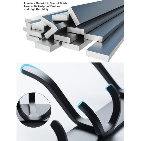 Aluminum Contemporary Stainless Steel Robe Hooks Hanger Multipurpose