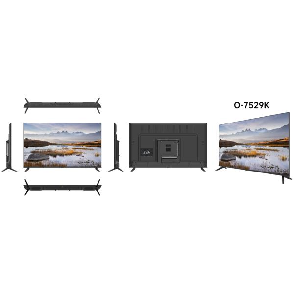 Frameless Bezel 75 Inch OLED TV 4K Google Smart TV with Remote Control