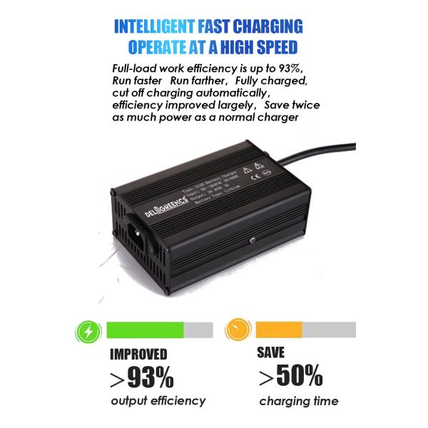 Заряжатель свинцовокислотной батареи 54.6V иона Lifepo4 лития Ul Pse KC умный 58.4V 67.2V 48V