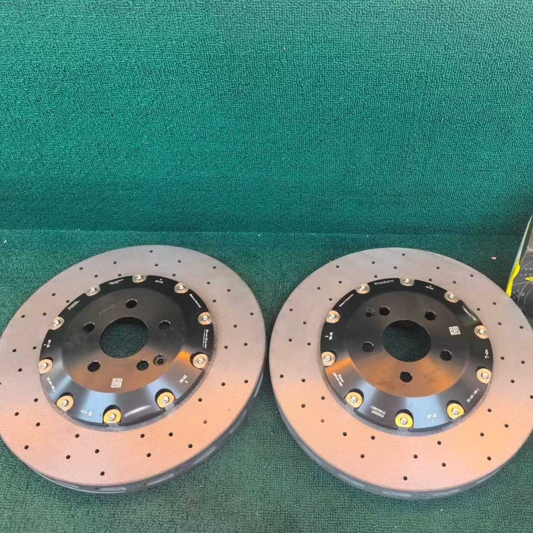 Quality Products WishBrake Auto Carbon Ceramic Material Brake Disc 380mm/370mm/Oem Rotor For Audi R8 Tesla Model 3 Model S PlaidBbmw M3 G80