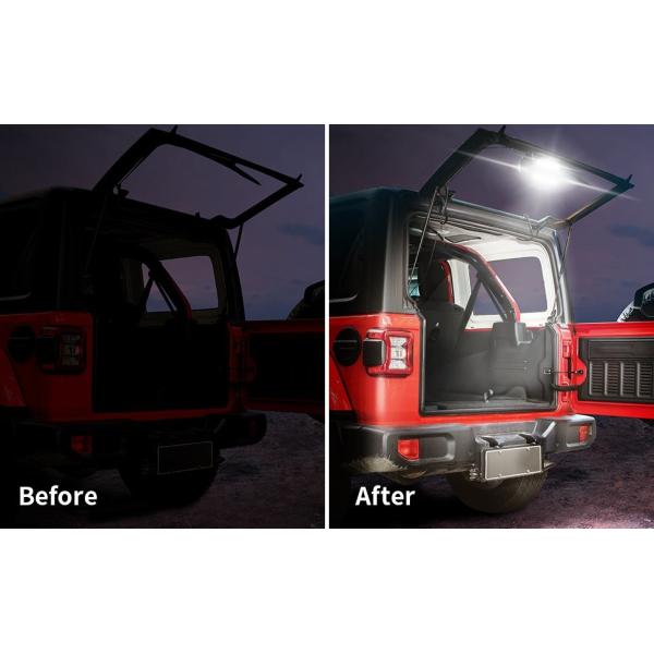 Rear Glass Liftgate Dome LED Trunk Light Jeep Wrangler Trunk Light 12v
