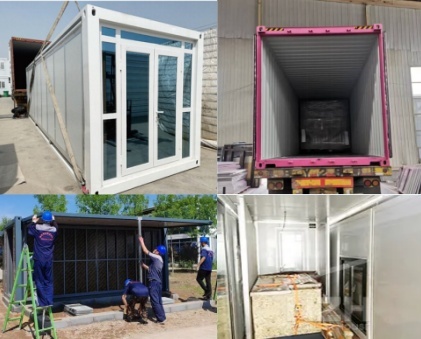 Luxury Tiny Prefab Modular Container House Expandable Office 20ft 40ft