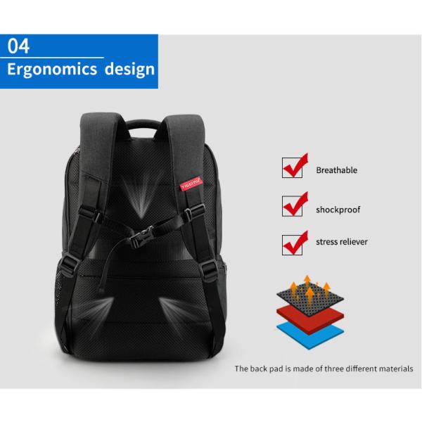 T-B3399 Waterproof Travel Laptop Backpack Anti Theft Lightweight Mochila Men With Usb
