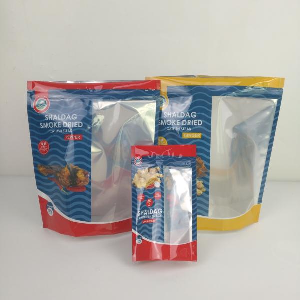 Glossy Smell Proof Packaging Bags Snack Dried Food Mylar Ziplock Stand Up Bags