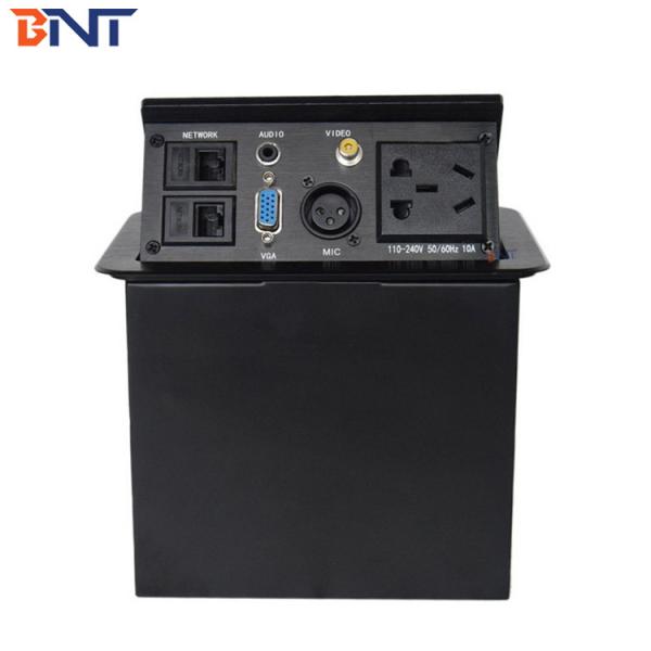 Aluminum Brushed Desk Multiple Socket with RJ45 For Meeting Table