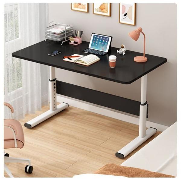 Meubles de bureau modernes en bois, rectangulaires en noir et blanc