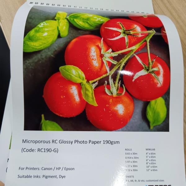 Premium Glossy Surface RC Inkjet Photo Paper For Large Format Printing
