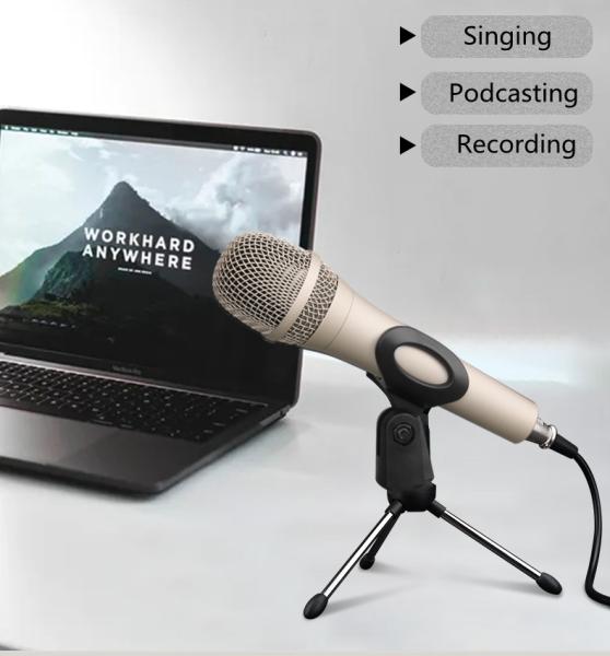 GESTTON Foldable USB Studio Condenser Microphone Bulit In Chip High Sensitivity