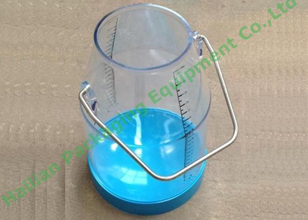 Seau en plastique clair de seau de traite pour la machine à traire mobile avec l'OIN