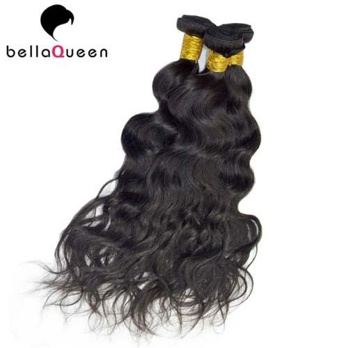 Women Water Wave European Virgin Human Hair Weaving Of Natural Black 1B