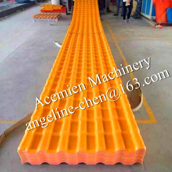 Eco-friendly, nontoxic, new design plastic roof tile roofing sheet making machine production line