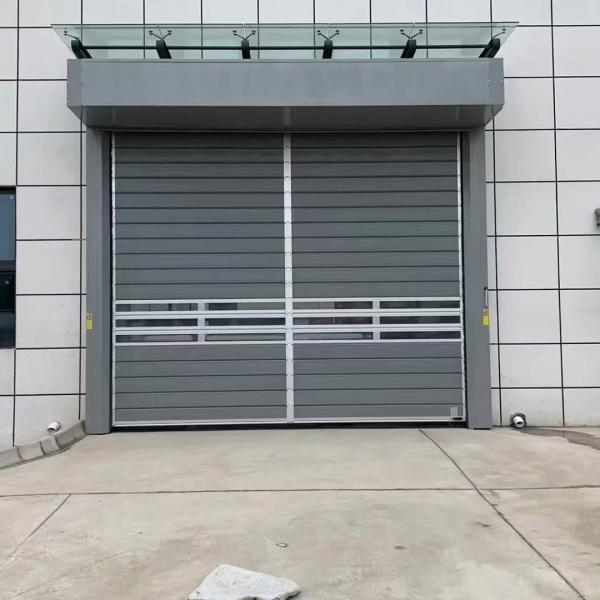 Motor Power 0.75KW High Speed Spiral Door Air Permeability≤2.0m3/ m2.s Opening Speed 0.8m/s Hard Fast Rolling up Door