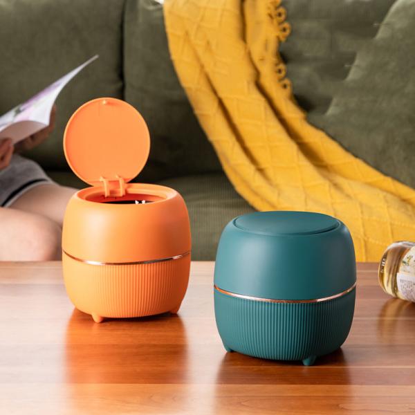 Household Mini Trash Can Bedroom Car Hanging Coffee Table Small Trash Can Desktop Plastic Trash Can