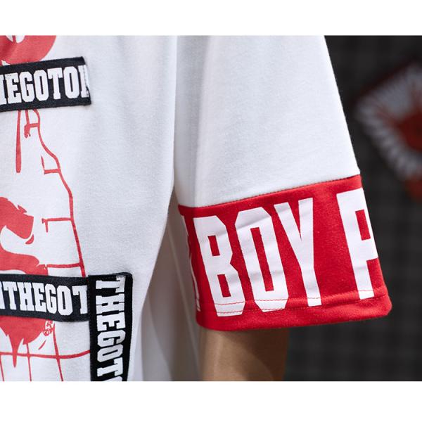 Пресса передачи тепла футболок Streetwear людей 100% хлопок производителя одежды небольшого количества сверхразмерная