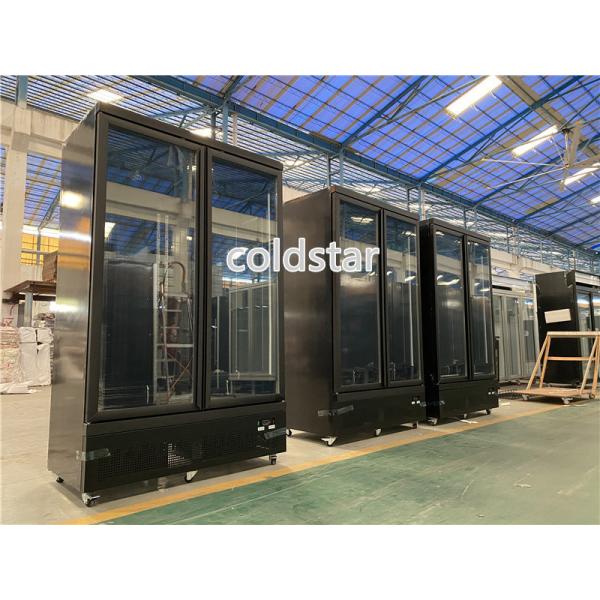 Commercial Upright Glass Door Refrigerated Showcase Supermarket Multi Deck Beverage Cooler