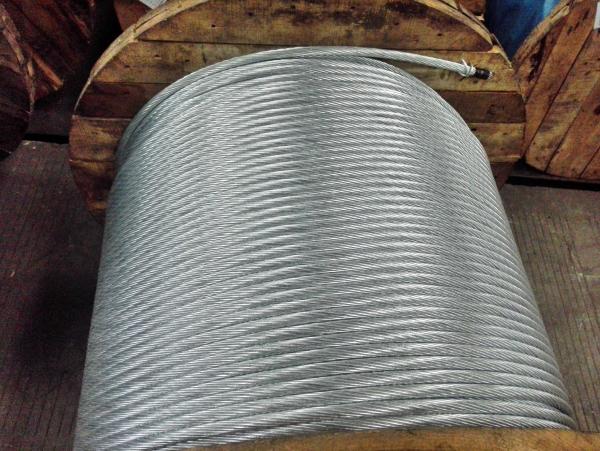 High Tensile Galvanized Steel Strand 19x3.8mm For Steel Tower , Guy Wire