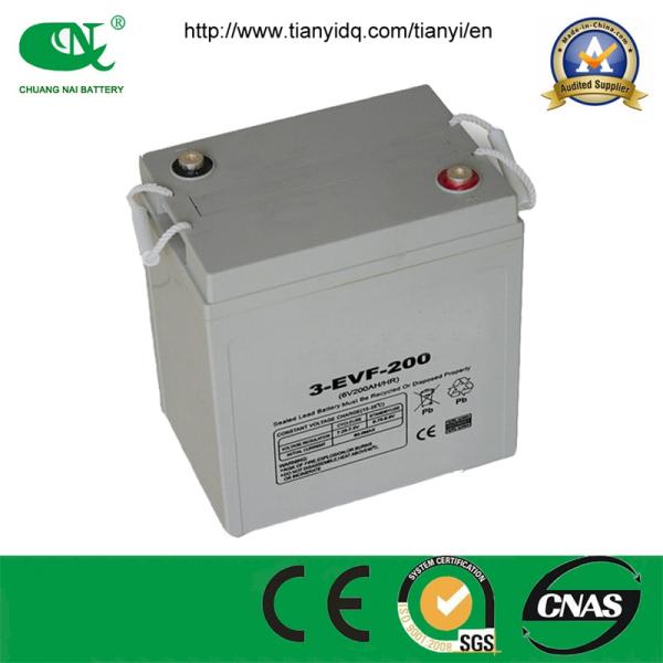 Gel Battery 6V200ah Maintenance Free Lead Acid Battery for Electric Car