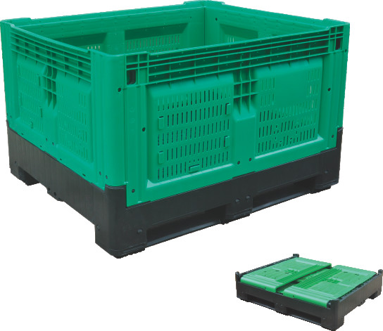 Large Strong Folding Milk Crate High Load Capacity Lids Available