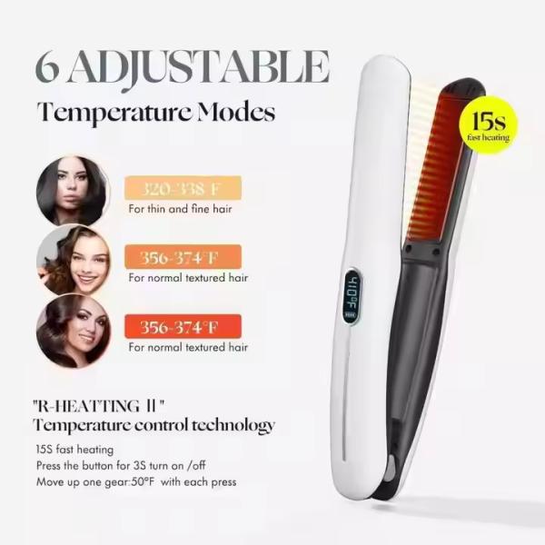 Rizos Inteligente e sem fio Limpa-cabeça a vapor com óleo de ferro Technology Limpa-cabeça