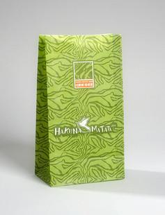 Aperto personalizado Eco-Amigável dos sacos de papel da janela para o empacotamento de pão