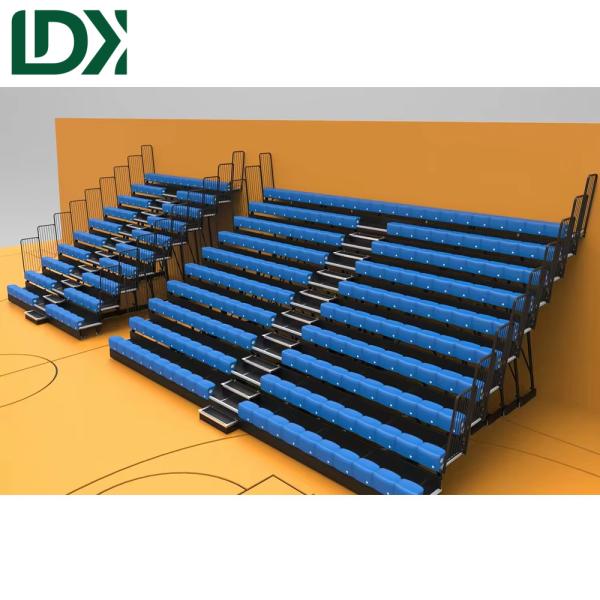 Customized Seats LDK20044 Modular Retractable Grandstand System Steel Stadium Seating for Soccer Fields Arenas
