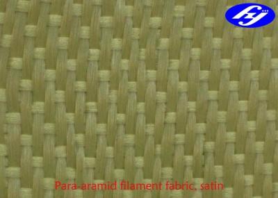 Tela 1500D 200GSM da fibra de Aramid do cetim/fibra do filamento com espessura de 0.26MM