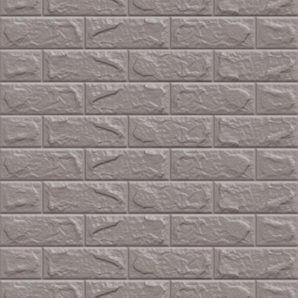 Tapeau peint en mousse 3D autoadhésif en brique blanche 5,0 mm d'épaisseur pour revêtement de mur