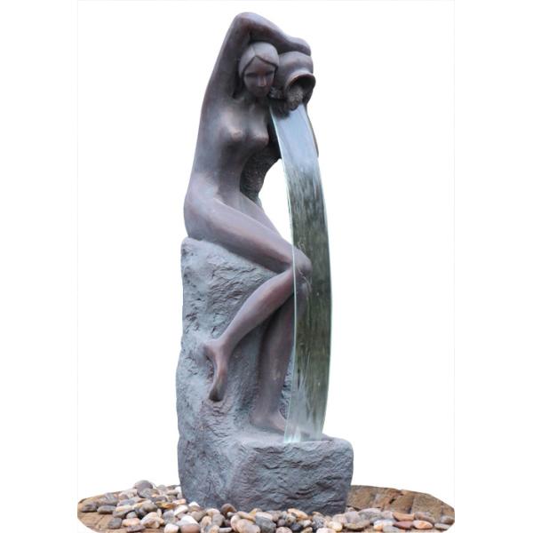 Classical Fiberglass Clay Copper Water Fountains OEM Acceptable