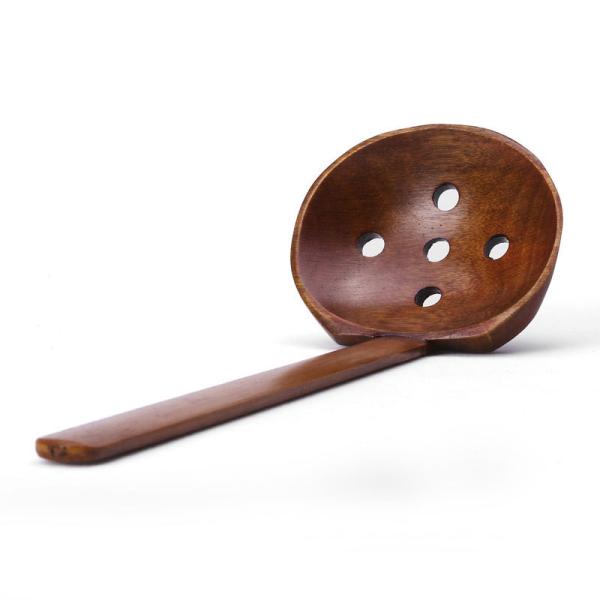Korean Wooden Cooking Utensils Hot Pot Tortoise Shell Colander Strainer Spoon