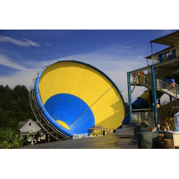 Big Fiberglass Tornado Water Slide For Adults , 14.6m Platform Height
