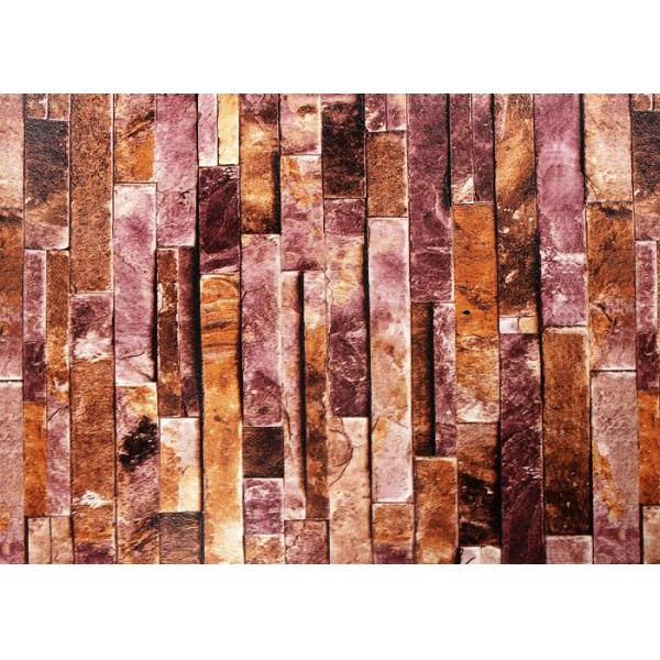 Removable 3D Brick Effect Wallpaper , Living Room Wall Covering with 0.53*10M size