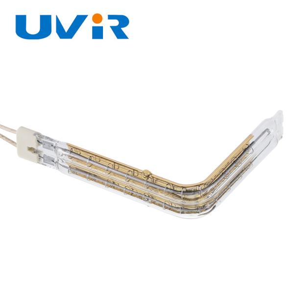 Tube chauffant infrarouge plaqué or 150-6000W Filament de tungstène