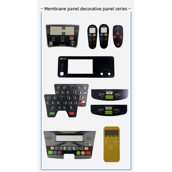 Custom Waterproof UV Resistant Membrane Panel Overlay with Customizable Cutouts for Industrial and Consumer Applications
