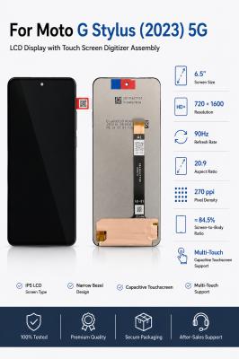 6.5 Inch Phone Screen 720x1600 Screen For Moto G Stylus 5G 2023