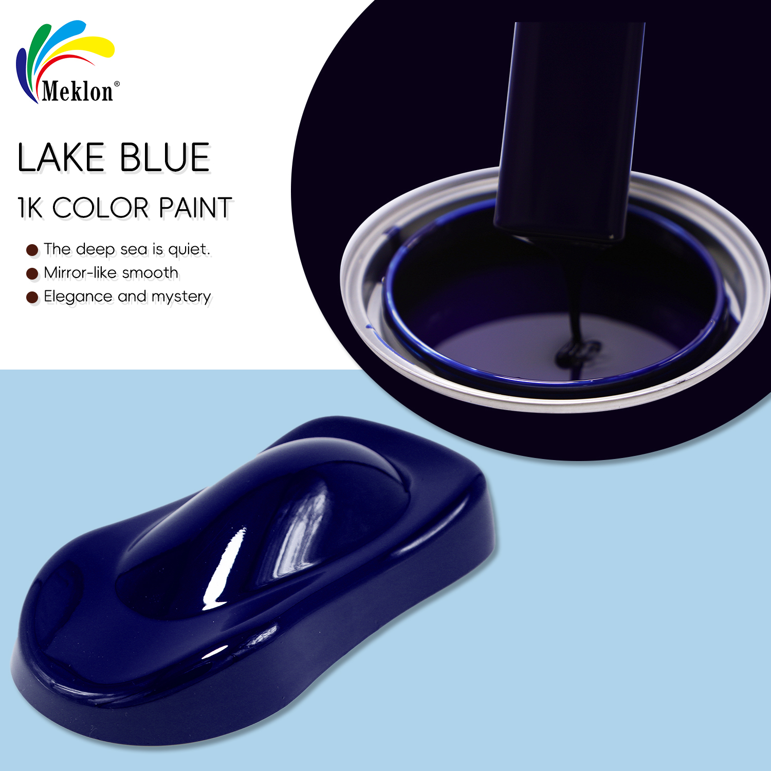 Lake Blue Acrylic Paint Automotive Car Refinish Coating & Car Repair Paint
