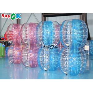 Надувные карнавальные игры для взрослых TPU PVC Body Zorb Bumper Ball Set Прозрачный синий розовый надувной пузырь Футбол