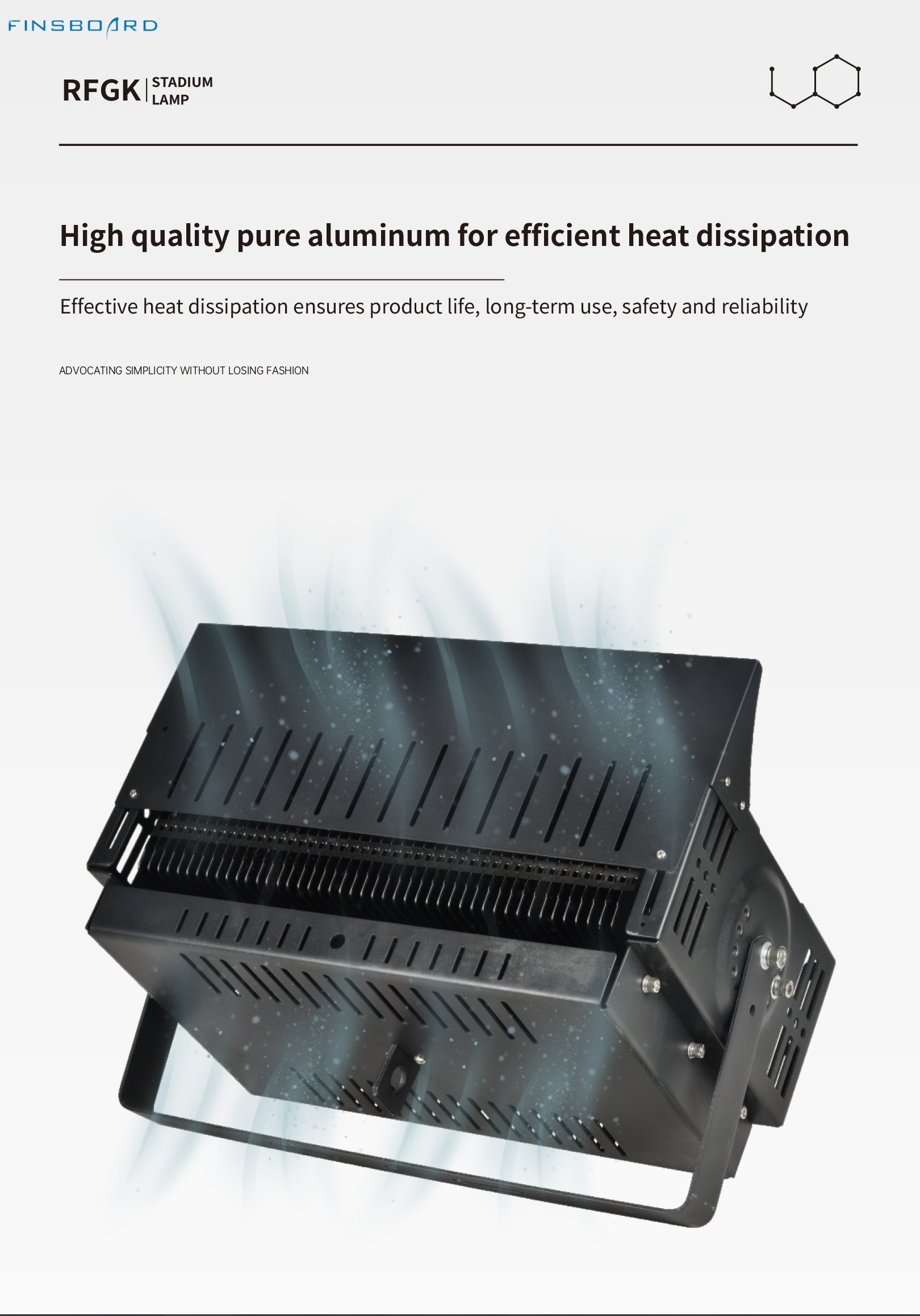 Снижаемое светодиодное освещение стадиона 6500w 45° Угол объектива