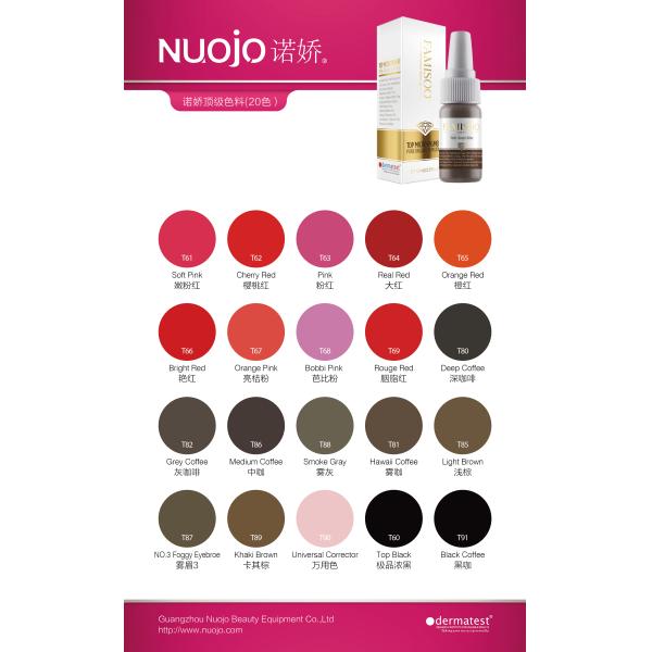 OEM Permanent Makeup Pigments / Pure Organic Tattoo Ink Liquid Eyebrow / Lips / Eyeliner