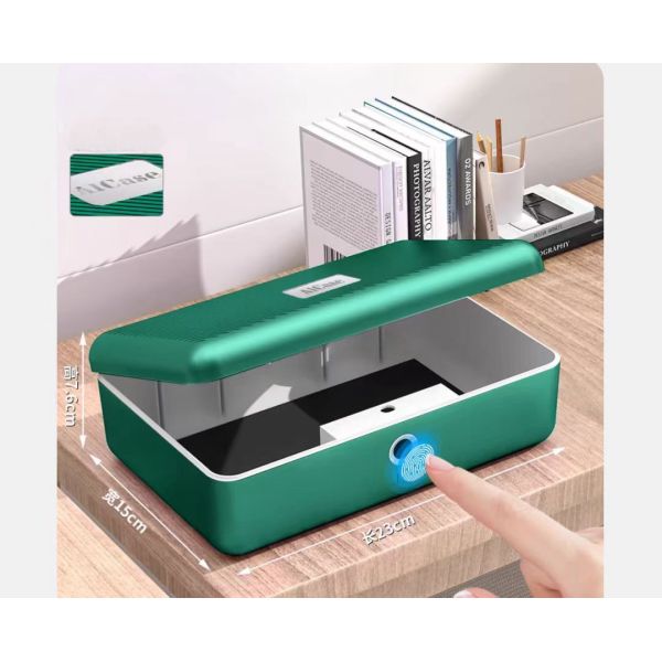 Key Storage Desktop Box Fingerprint Lock Children Students Multi-functional Plastic Pencil Case Patent