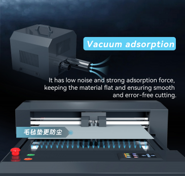 Multifunctional High Speed Servo Motor Tabletop Flatbed Cutter With Vacuum Adsorption Technology