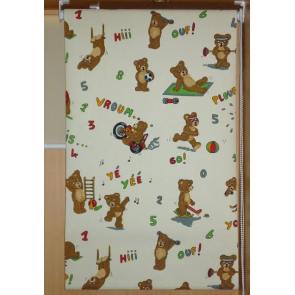 Manual Cartoon Patterned Roller Blind, Fire-Retardant Fabric Blind