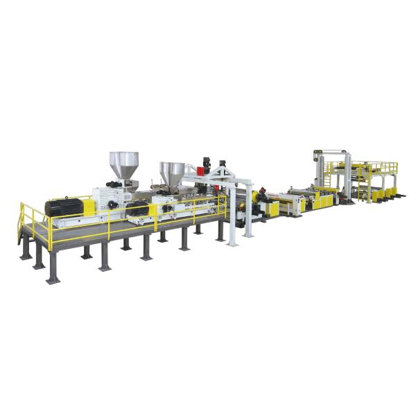 Recycled Flakes Pvc Extruder Machine Bright Transparant PLC Control System