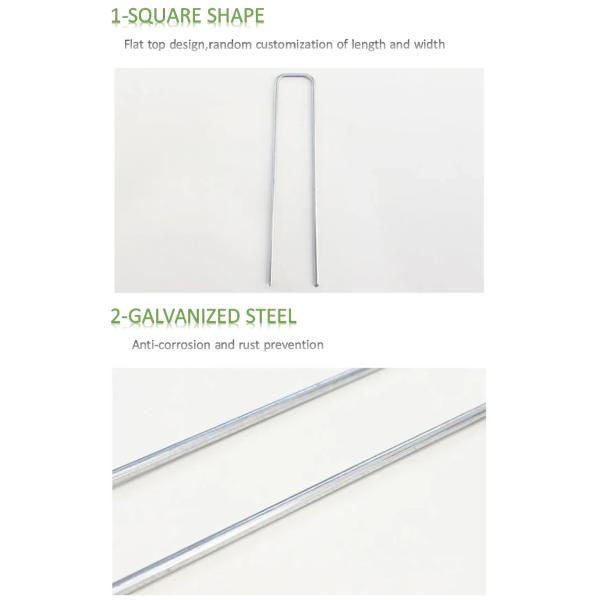 Garden landscape staples U shape pins turf nails