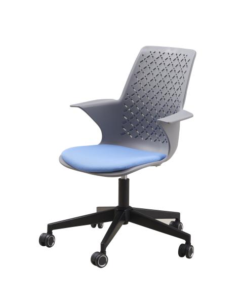 OEM & ODM Plastic Office Chairs With 360 Swivel Writing Pad