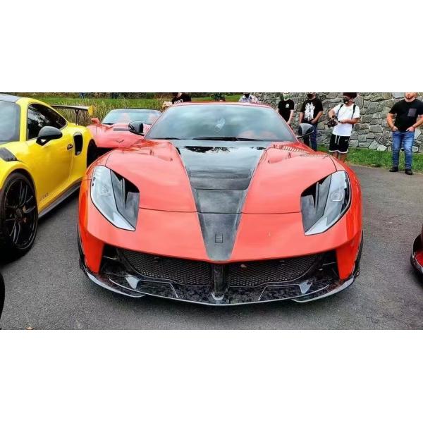 Para Ferrari 812 Fibra de carbono Kit de carrocería 812 Modernizado estilo MSY Fibra de carbono delantera y trasera del parachoques