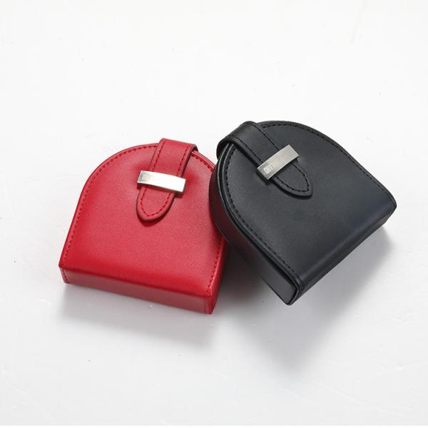 Antique Promotional Business Gifts Mini Tote Sorter Leather Money Wallet Coin Purse