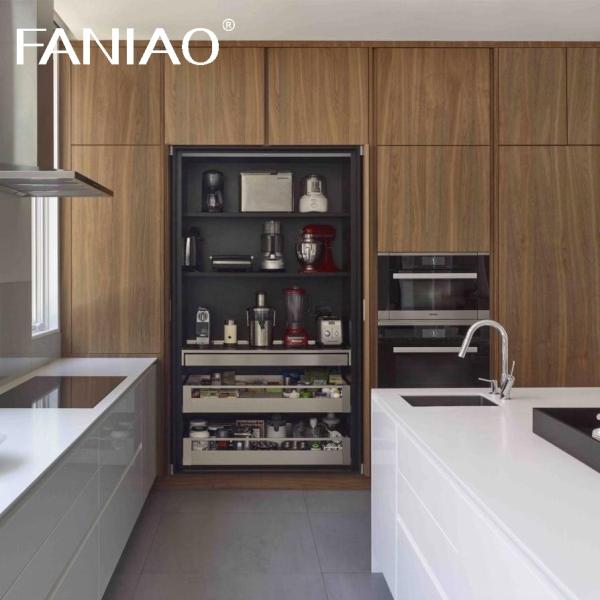 Классический деревянный кухонный шкаф Доступная цена на заказ Современный деревянный жилой дом Современный дизайн Кухонный шкаф