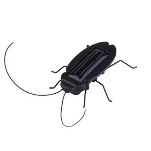 Black ABS Material Solar Powered Cockroach Novel Toys Kids Toys Solar Toys Kids